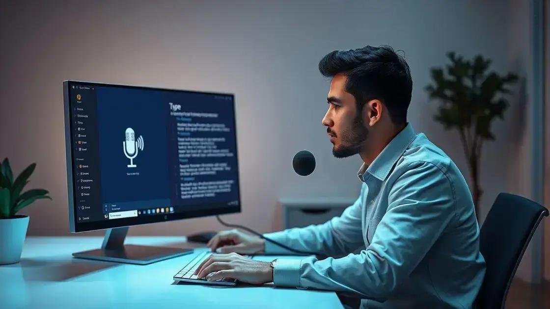Enhancing accessibility with voice typing