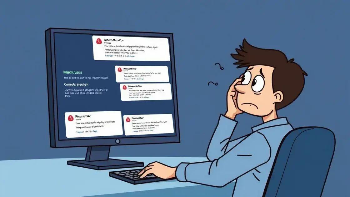 Common issues reported by users